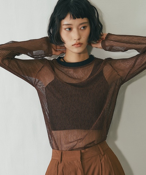 tシャツ コードメッシュシアープルオーバー レディース | ブランド登録なし | 04