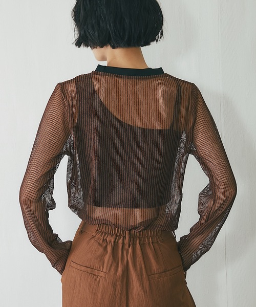 tシャツ コードメッシュシアープルオーバー レディース | ブランド登録なし | 10