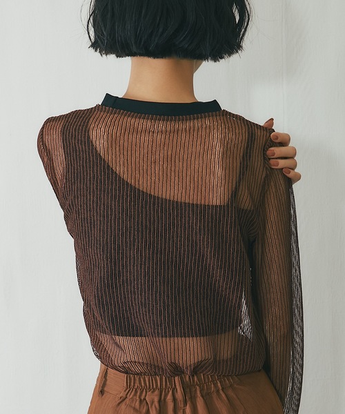 tシャツ コードメッシュシアープルオーバー レディース | ブランド登録なし | 18