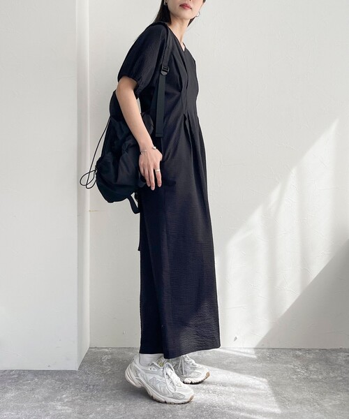 「fredy emue」 半袖ワンピース 38 ブラック系その他 レディース_画像7