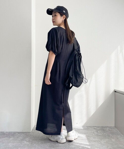 「fredy emue」 半袖ワンピース 38 ブラック系その他 レディース_画像8