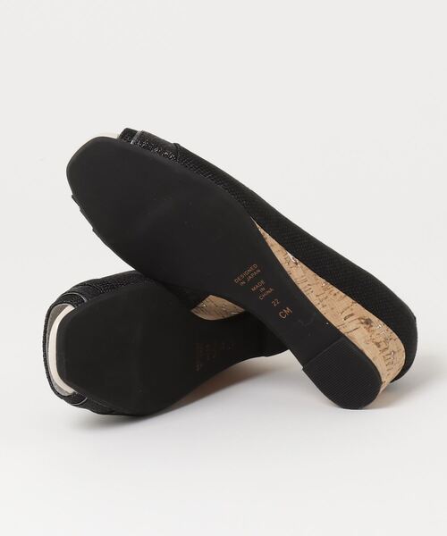 「artemis by DIANA」 オープントゥパンプス 23.5cm ブラック レディース_画像3