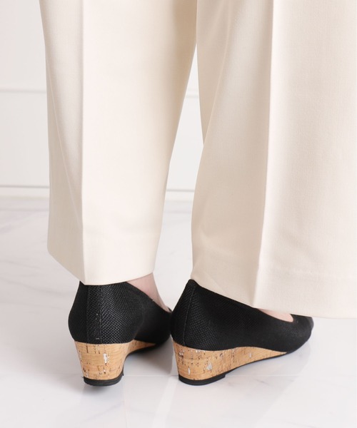 「artemis by DIANA」 オープントゥパンプス 23.5cm ブラック レディース_画像4