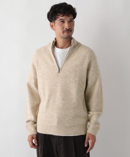 FOUND GOOD（ファウンドグッド） セーター ニット ふわふわハーフZIP