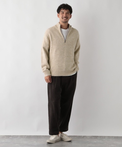 FOUND GOOD（ファウンドグッド） セーター ニット ふわふわハーフZIP