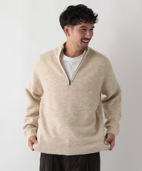 FOUND GOOD（ファウンドグッド） セーター ニット ふわふわハーフZIP
