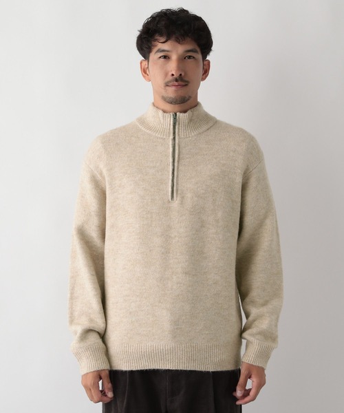 FOUND GOOD（ファウンドグッド） セーター ニット ふわふわハーフZIP