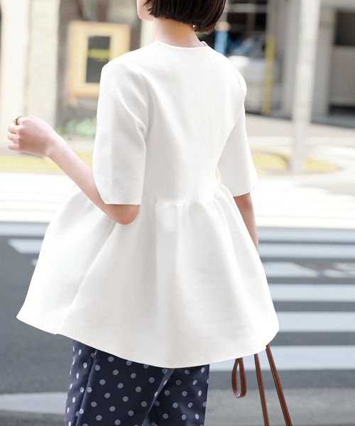 「ELFRANK」 半袖ニット FREE カーキ レディース_画像3