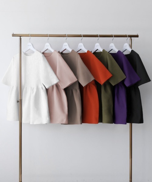 「ELFRANK」 半袖ニット FREE カーキ レディース_画像6