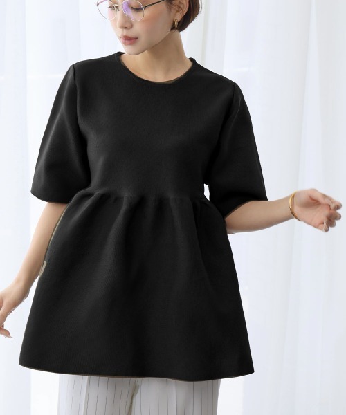 「ELFRANK」 半袖ニット FREE カーキ レディース_画像8