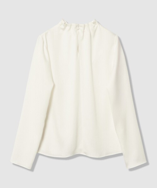 ANAYI（アナイ） ブラウス シャツ ハンマーサテンスタンド ブラウス