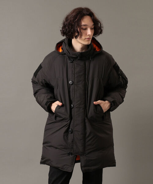 WILD THINGS AVIREX モッズコート L ブラック WILD THINGS AVIREX モッズコート L ブラック ナイロンジャケット/M