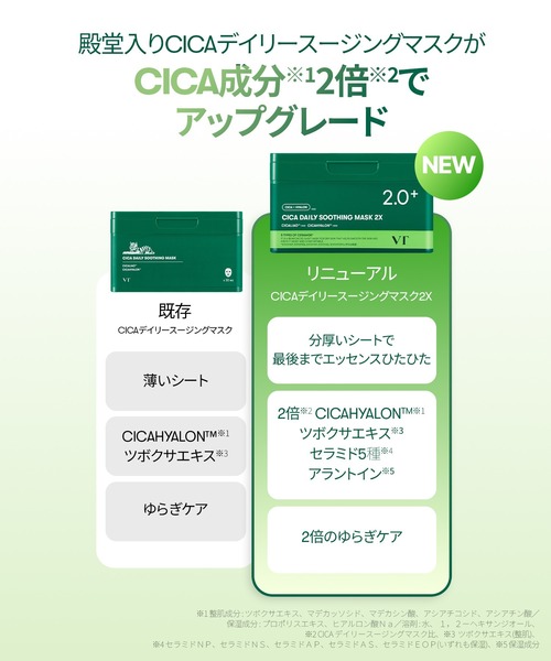 VT（ブイティー） パック シートマスク VT CICAデイリースージング