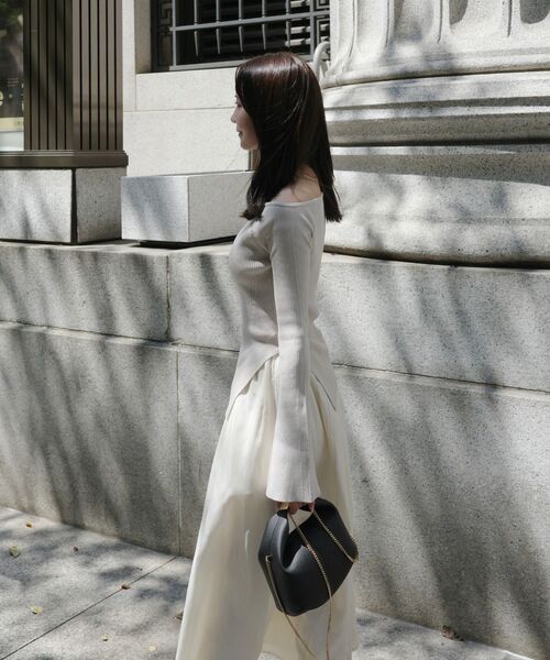 cle blatt ワンピース アシメドッキングニットワンピース : ZOZOTOWN