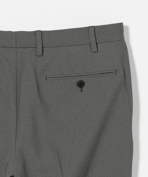 【DK.GRAY】バーズアイ ノープリーツ スラックス-セットアップ対応・マシンウォッシャブル-<A DAY IN THE LIFE> バーズアイ ノープリーツ スラックス―セットアップ対応・マシン