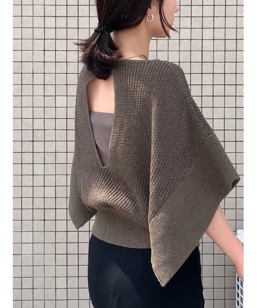 MIESROHE（ミースロエ） ノースリーブニット FREE ブラック レディース