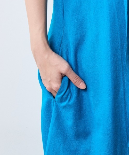 「CHIC STYLE」 半袖ワンピース 4L ブラック レディース_画像7