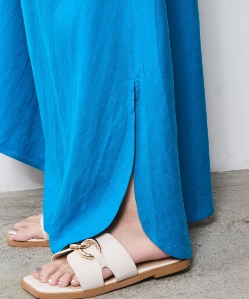 「CHIC STYLE」 半袖ワンピース 4L ブラック レディース_画像9