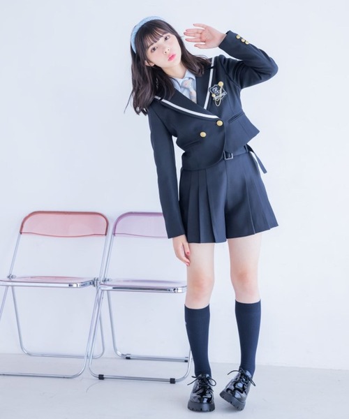 卒服　靴セット　小学生　レピピアルマリオ　repipi repipi armario（レピピアルマリオ） 靴下 ロゴスクールソックス