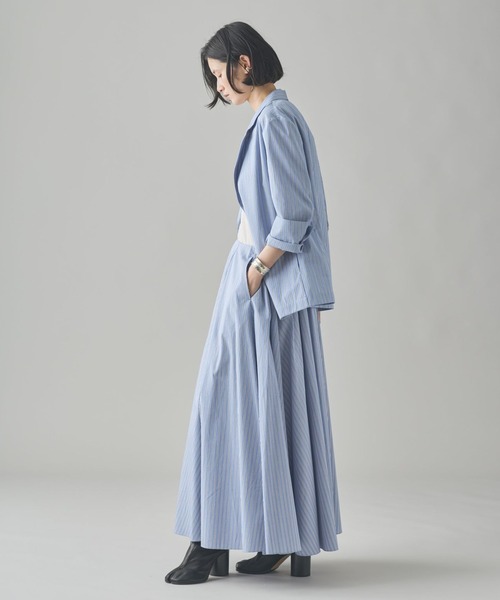 Curensology（カレンソロジー） スカート /「C.S.G」ストライプフレア