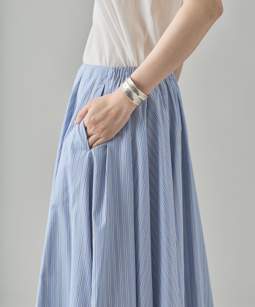 Curensology（カレンソロジー） スカート /「C.S.G」ストライプフレア