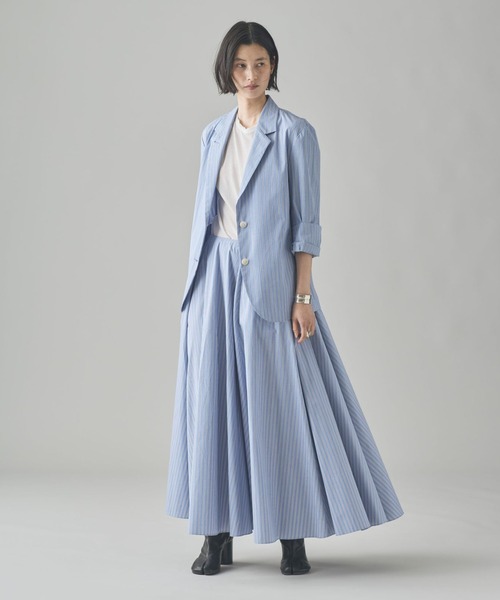 Curensology（カレンソロジー） スカート /「C.S.G」ストライプフレア