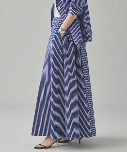 Curensology（カレンソロジー） スカート /「C.S.G」ストライプフレア