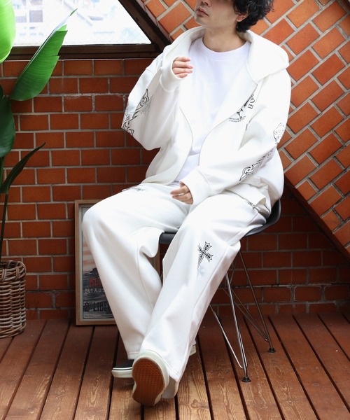 8 パーカー Angleプリントzipパーカー メンズ レディース : ZOZOTOWN