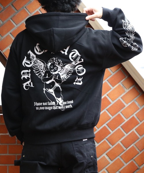 8 パーカー Angleプリントzipパーカー メンズ レディース : ZOZOTOWN