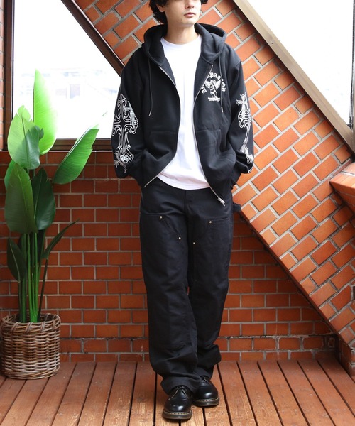 8 パーカー Angleプリントzipパーカー メンズ レディース : ZOZOTOWN