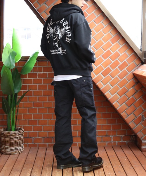 8 パーカー Angleプリントzipパーカー メンズ レディース : ZOZOTOWN