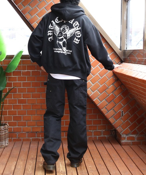 8 パーカー Angleプリントzipパーカー メンズ レディース : ZOZOTOWN