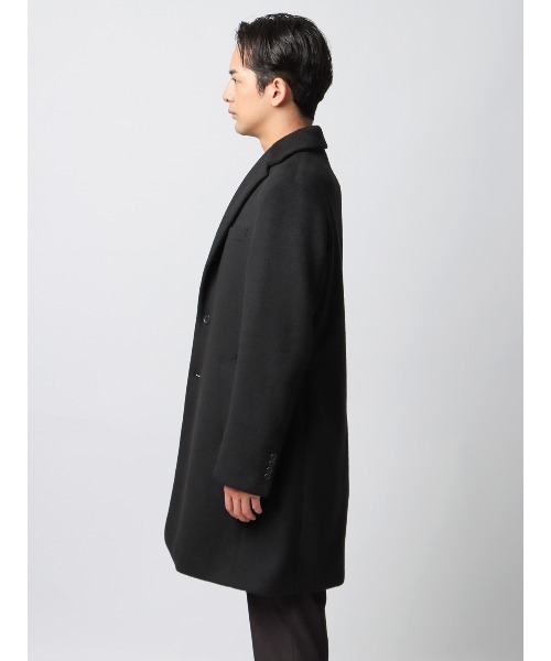 チェスターコート コート スマみえチェスターコート ストレッチ ウール