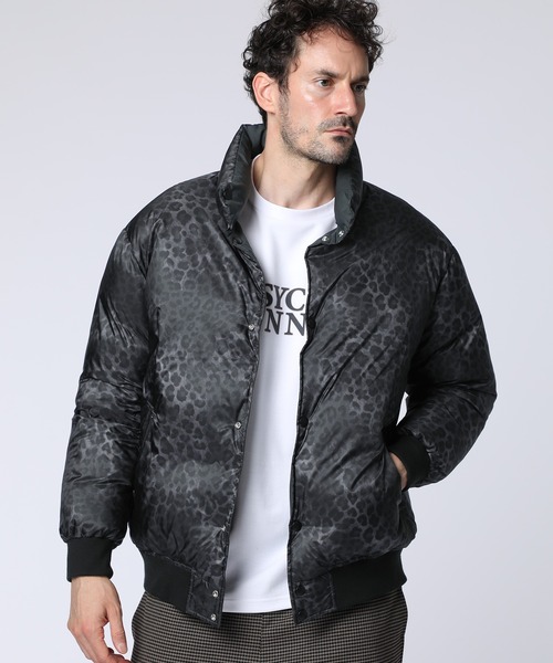 Psycho Bunny（サイコバニー） ブルゾン アウター レオパードタフタ