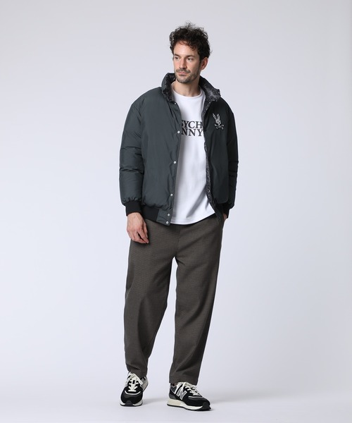 Psycho Bunny（サイコバニー） ブルゾン アウター レオパードタフタ