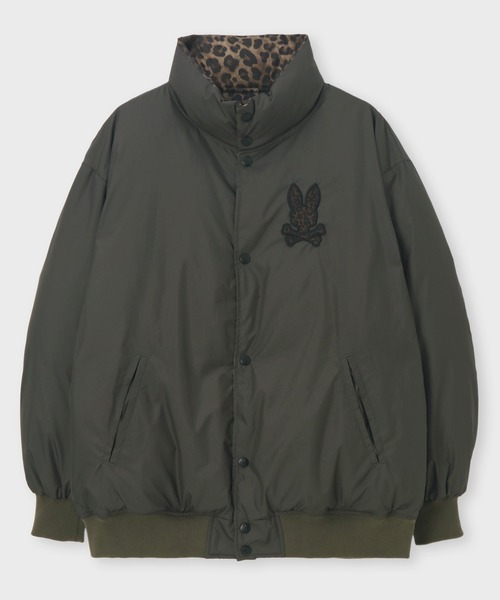 Psycho Bunny（サイコバニー） ブルゾン アウター レオパードタフタ