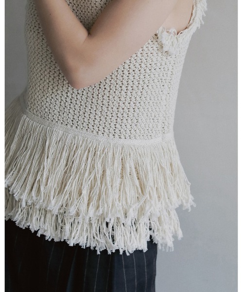 anuke Boucle Knit Tanktop アンヌーク　タンクトップ 楽天市場】【即日出荷】anuke アンヌーク Boucle Knit Tanktop 24春夏