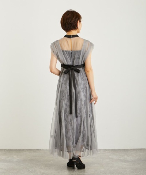 「Dorry Doll」 ノースリーブワンピース M チャコール レディース_画像8