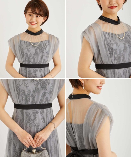 「Dorry Doll」 ノースリーブワンピース M チャコール レディース_画像9