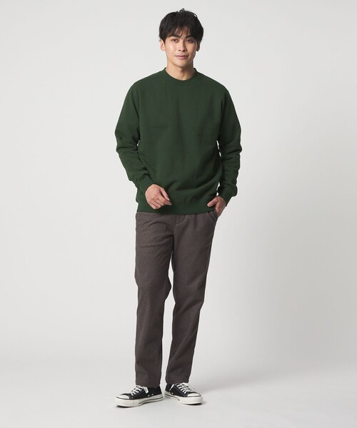 A DAY IN THE LIFE トレーナー スウェット スエード タッチ クルー