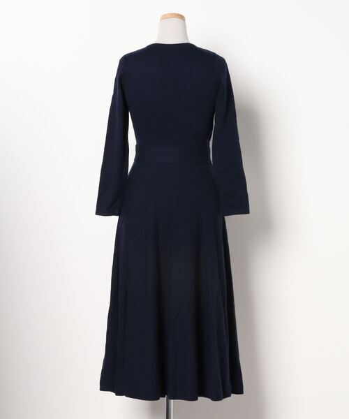 「GRACE CONTINENTAL」 ニットワンピース 36 ネイビー レディース_画像2