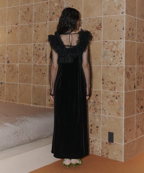 ANDRESD ドレス ボリュームラッフルレイヤードレス / volume ruffle