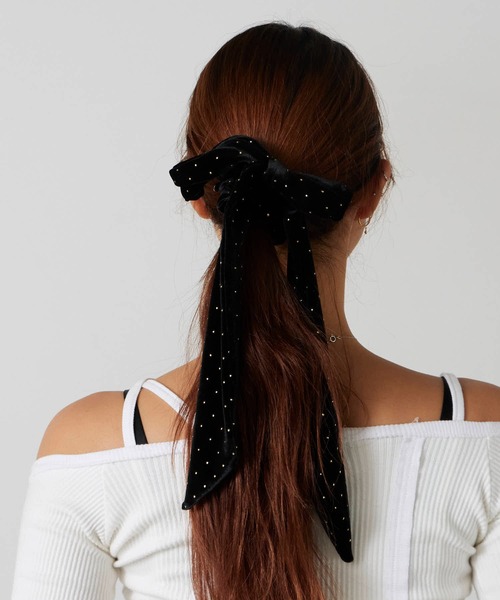 TRESSE（トレス） シュシュ BRIGITTE dot ribbon chouchou ドット