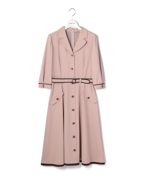 「LAISSE PASSE」 シャツワンピース MEDIUM ピンク レディース_画像2