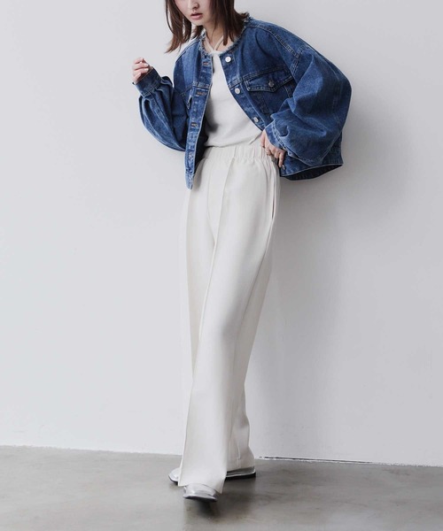 Bulue. デニムジャケット M ネイビー レディース : ZOZOTOWN Yahoo!店