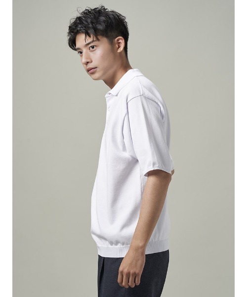 「TRANS CONTINENTS」 半袖ポロシャツ LL ネイビー メンズ_画像6
