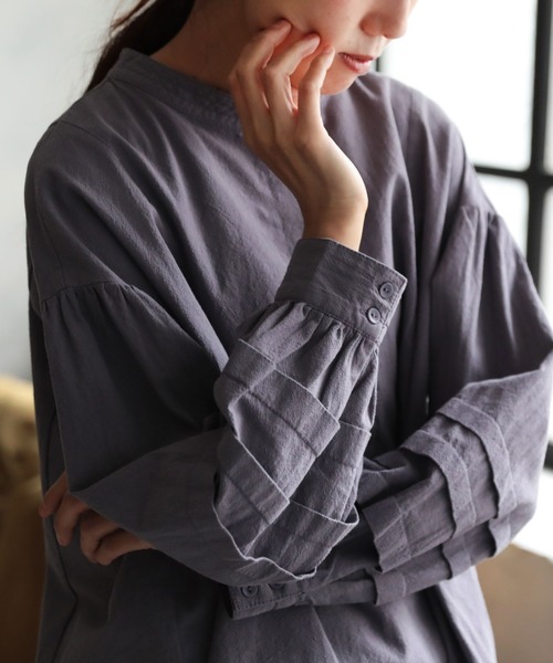 「soulberry」 長袖チュニック M パープル レディース_画像4