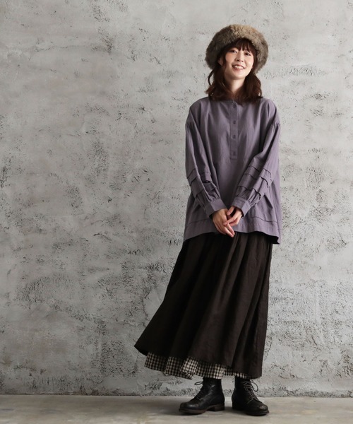 「soulberry」 長袖チュニック M パープル レディース_画像7