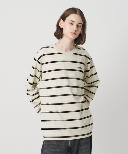 NICE WEATHER tシャツ 「NICE WEATHER」ボーダー ロングスリーブ T