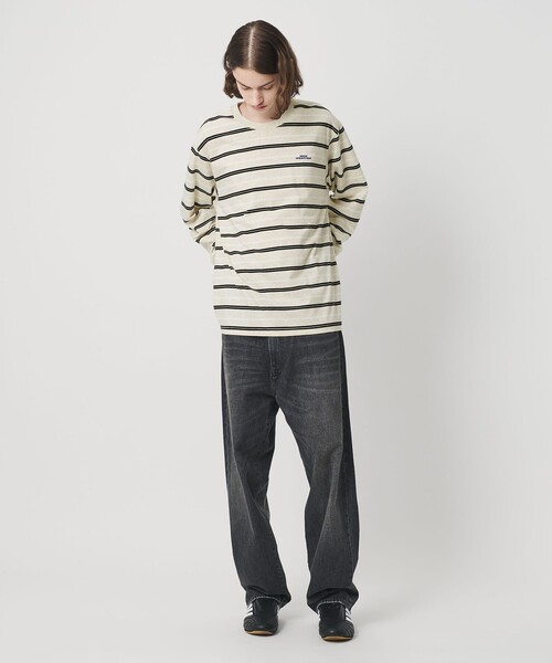 NICE WEATHER tシャツ 「NICE WEATHER」ボーダー ロングスリーブ T